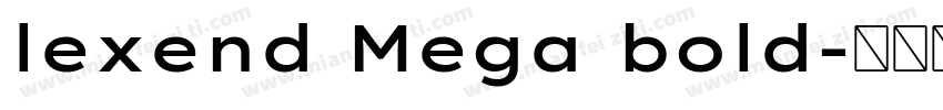lexend Mega bold字体转换